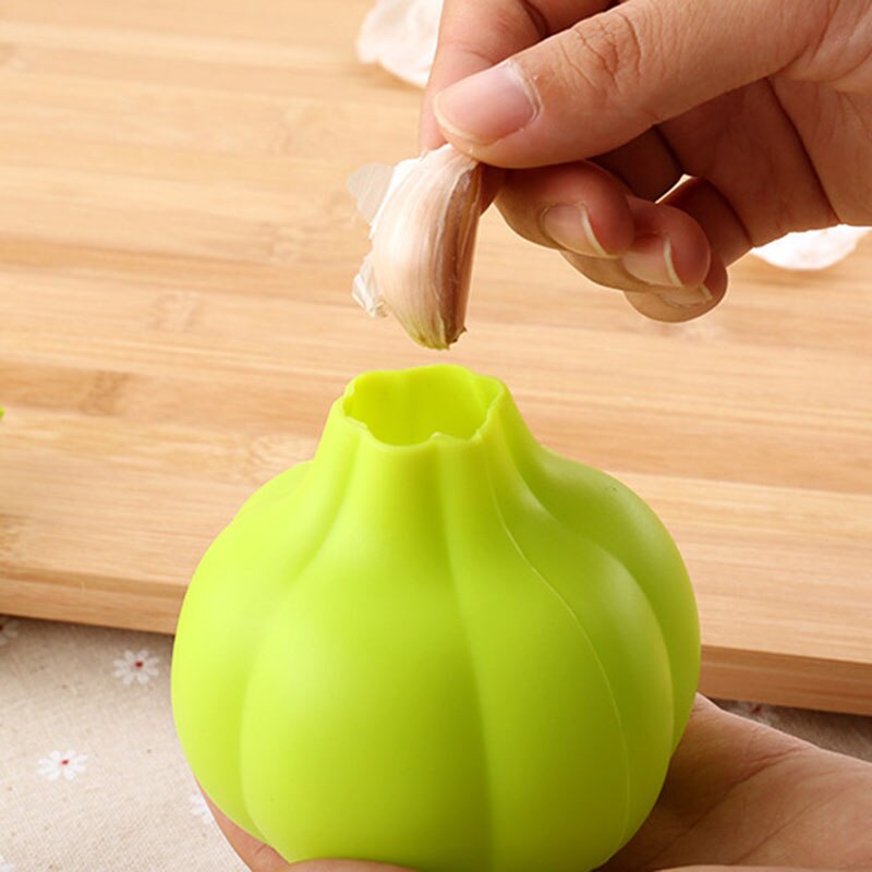 Éplucheur d&#39;ail rond en silicone, outils de cuisine créatifs, Non toxique et facile à nettoyer, pratique,