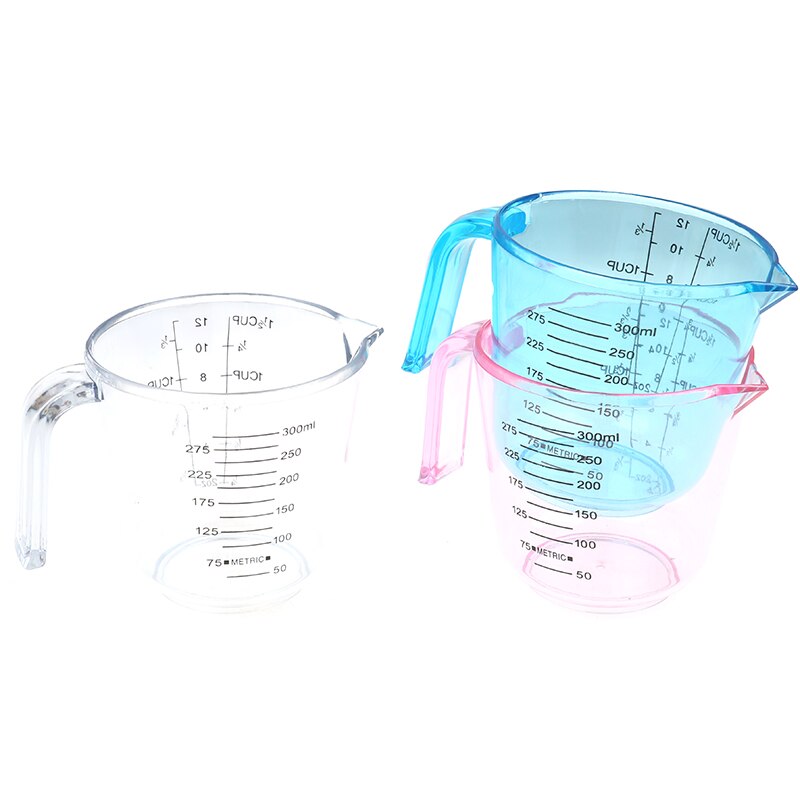 300ml Plastic Measuring Cup Graduated Measuring Cup for Baking Beaker Liquid Measure Jug Cup Container
