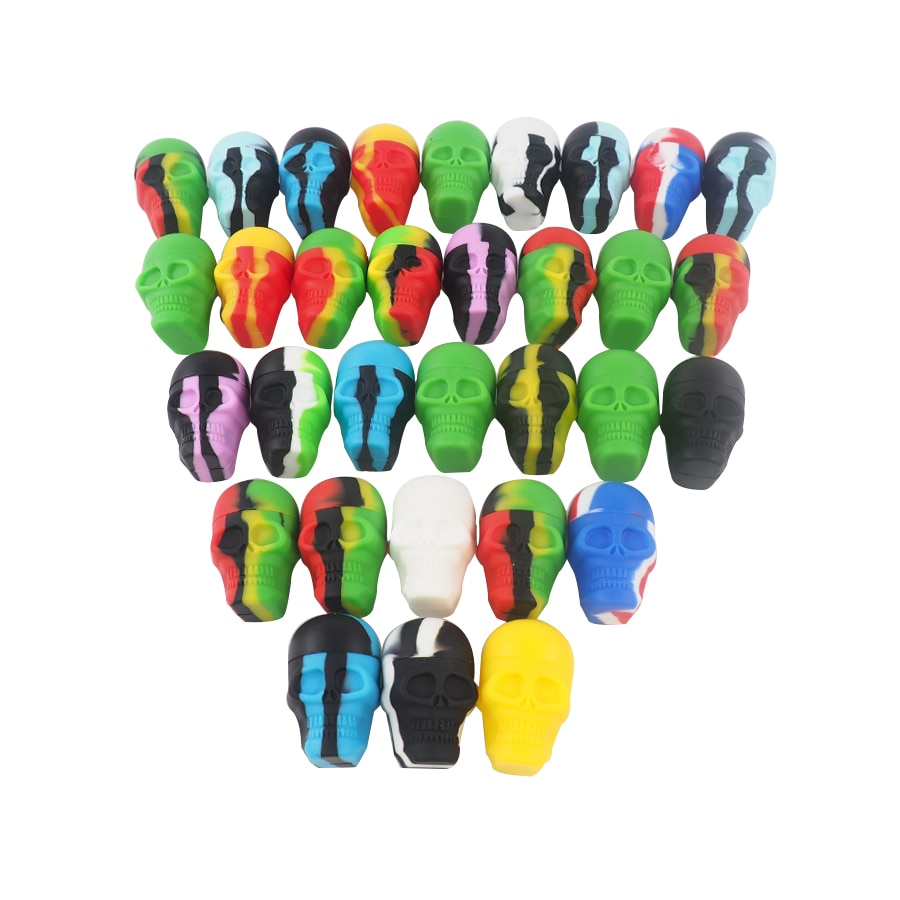 Pot de cire en Silicone pour Bho Dab, 15ml, concentré d'huile, pour crâne