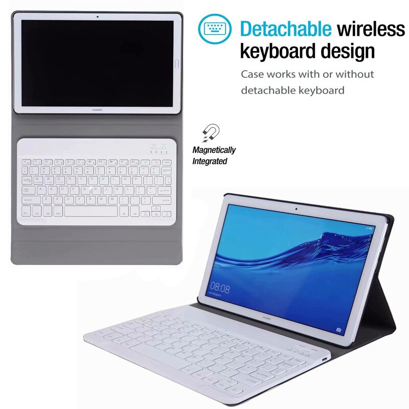 Keyboard Case Voor Huawei Mediapad T5 10 10.1 Inch AGS2-W09 AGS2-L09 AGS2-L03 Slanke Draadloze Bluetooth Keyboard Leather Cases Cove