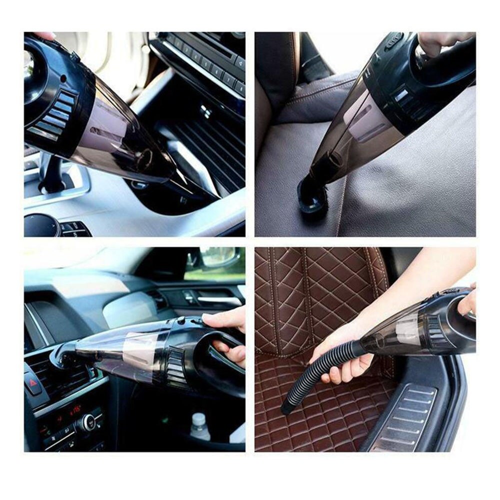 3800pa 100W Household &amp; Car Vacuum Cleaner Portable Cigarette Lighter USB Rechargeable Mini Handheld Vacuum Cleaner for Home Car