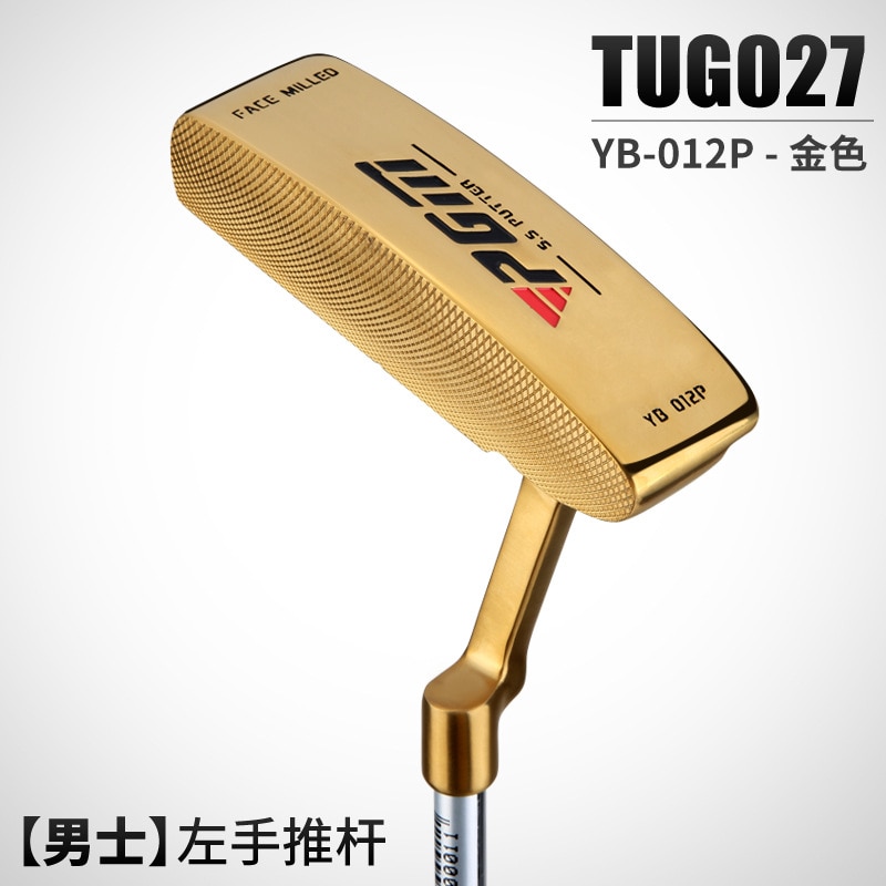 Empuje de los hombres de la mano izquierda del Club de Golf, cuerpo de acero 950/cabeza de empuje de acero inoxidable para el empuje de la mano izquierda de las mujeres: Golf Clubs Golden