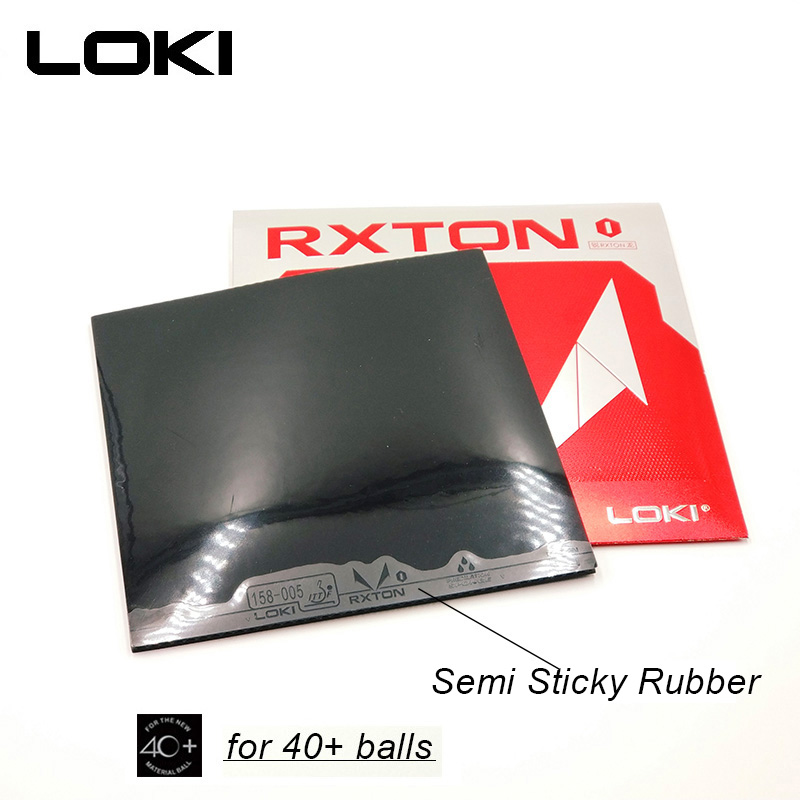 Loki RXTON1 Ittf Goedgekeurd Semi Sticky Tafeltennis Rubber Harde Spons Ping Pong Rubber Snelle Aanval Rode Pingpong Rubber