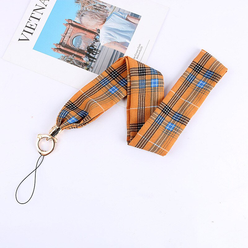 Mobile silk Lanyard neck strap for key card phone string kawaii wrist strap hand key cord necklace phone holder rope: 14