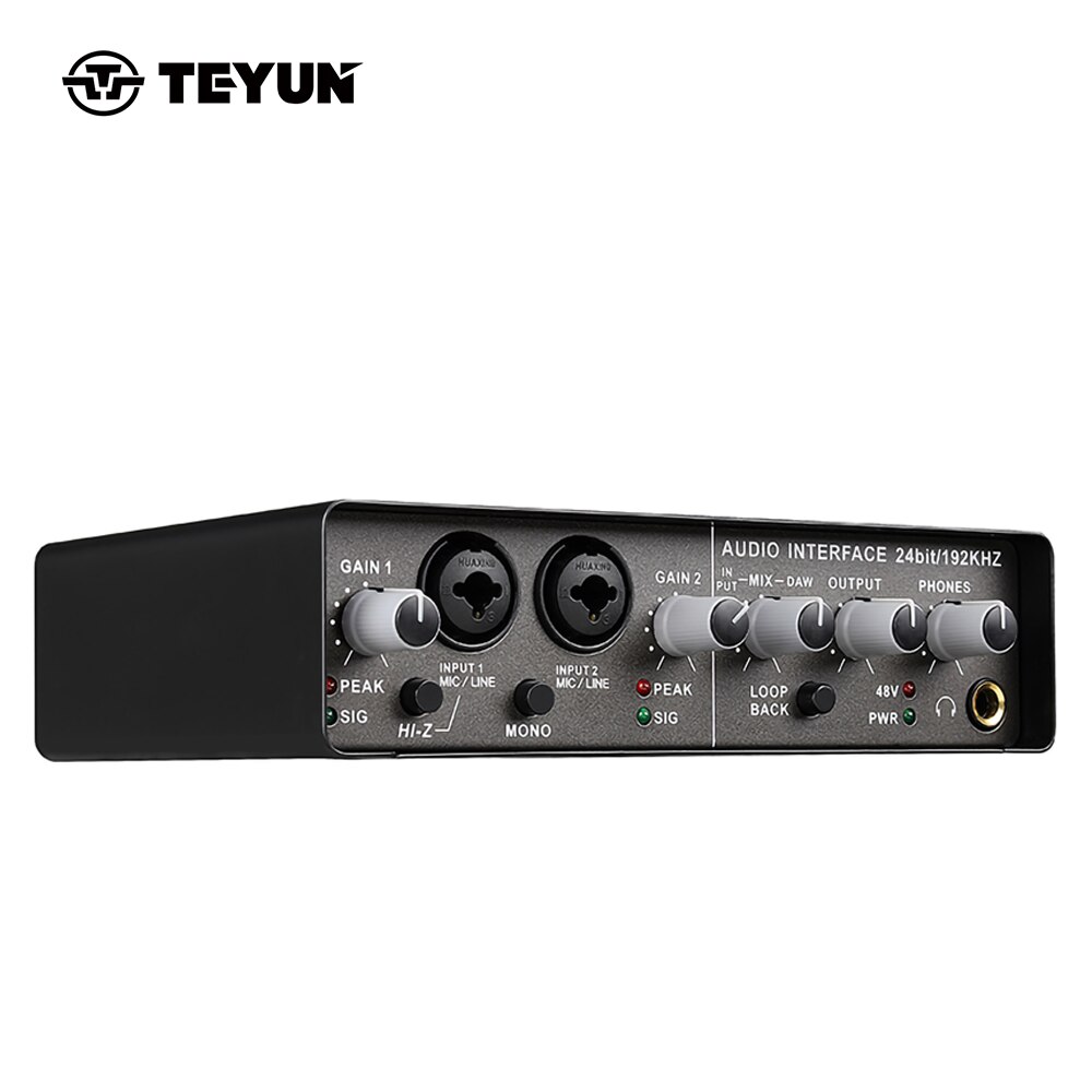 TEYUN Q-24 Q-22 Q-12 Professionelle Soundkarte Audio- Rührgerät Kanal Überwachung Elektrische Gitarre Live Aufnahme Für Studio Singen: TEYUN Q-24