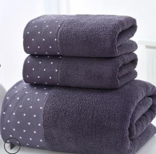 Plus récent 3 pièces/ensemble Doux Coton Hôtel Serviettes De Bain Pour Adultes Absorbant Éponge Bain Plage Visage Feuille Femmes Serviettes Ensemble: 4