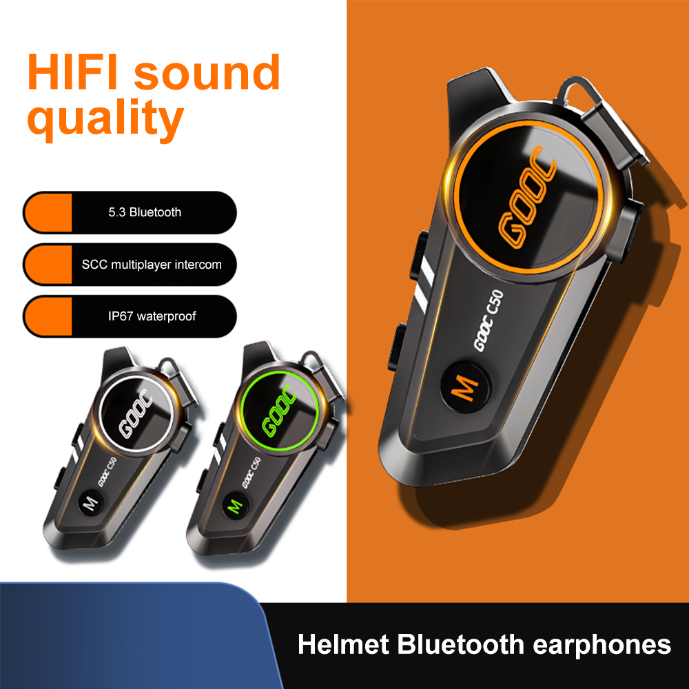 Motorhelm Headset 3d Surround Heavy Bass Stereo Bluetooth Handsfree Bellen Waterdicht Met Tri-Color Omgevingslicht