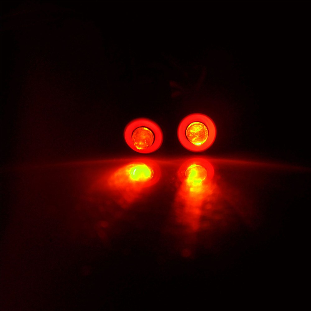AXSPEED 10/13mm OD LED Light Angel & Demon Eyes LED 2 Leds Headlight Headlamps Bulb for 1/10 RC Model Car Truck Parts: Yellow