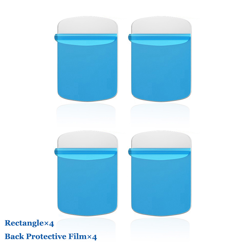 8 pcs/1 pcs/3 M Metalen Plaat Ijzeren Plaat Schijf Sticker Voor Magneet Mobiele Telefoon Houder In auto Stand Mount Voor Magnetische Auto Telefoon Houder: 4Pcs Rectangle