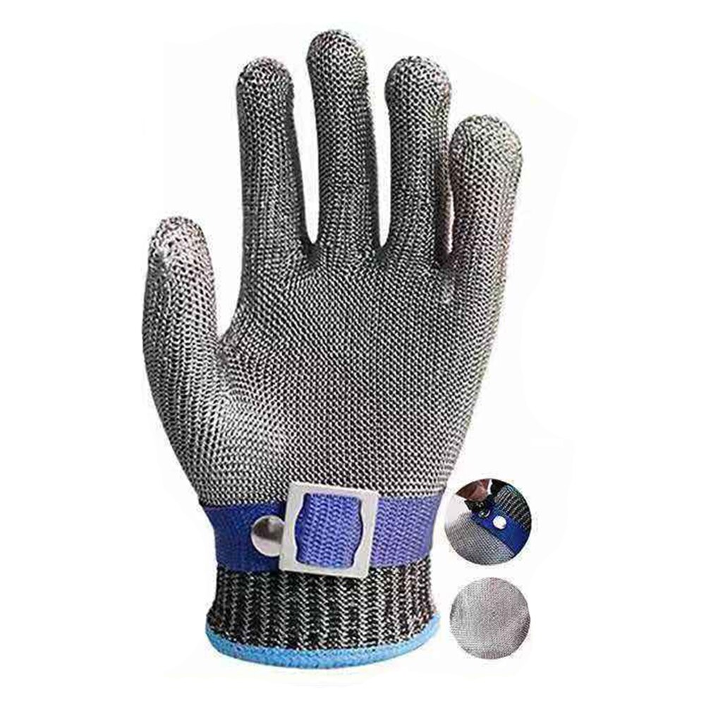 Werk Beschermende Handschoenen Veiligheid Cut Proof Steekwerende Stainless Steel Metal Mesh Slager Handschoen Niveau 5 Bescherming