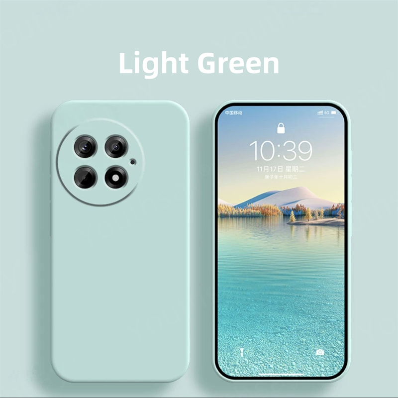 Para Oneplus 13 funda Oneplus 13 13R 12 12R 11 funda Coque Fundas Original silicona líquida suave TPU parachoques trasero para teléfono Oneplus 13: green / Para OnePlus 11