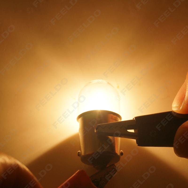 Feeldo 10 stk  t1614 t16 24 v 5w ba15s 1156 lastebil klart glass lampe sving hale pære auto indikator halogen lampe #fd -3163