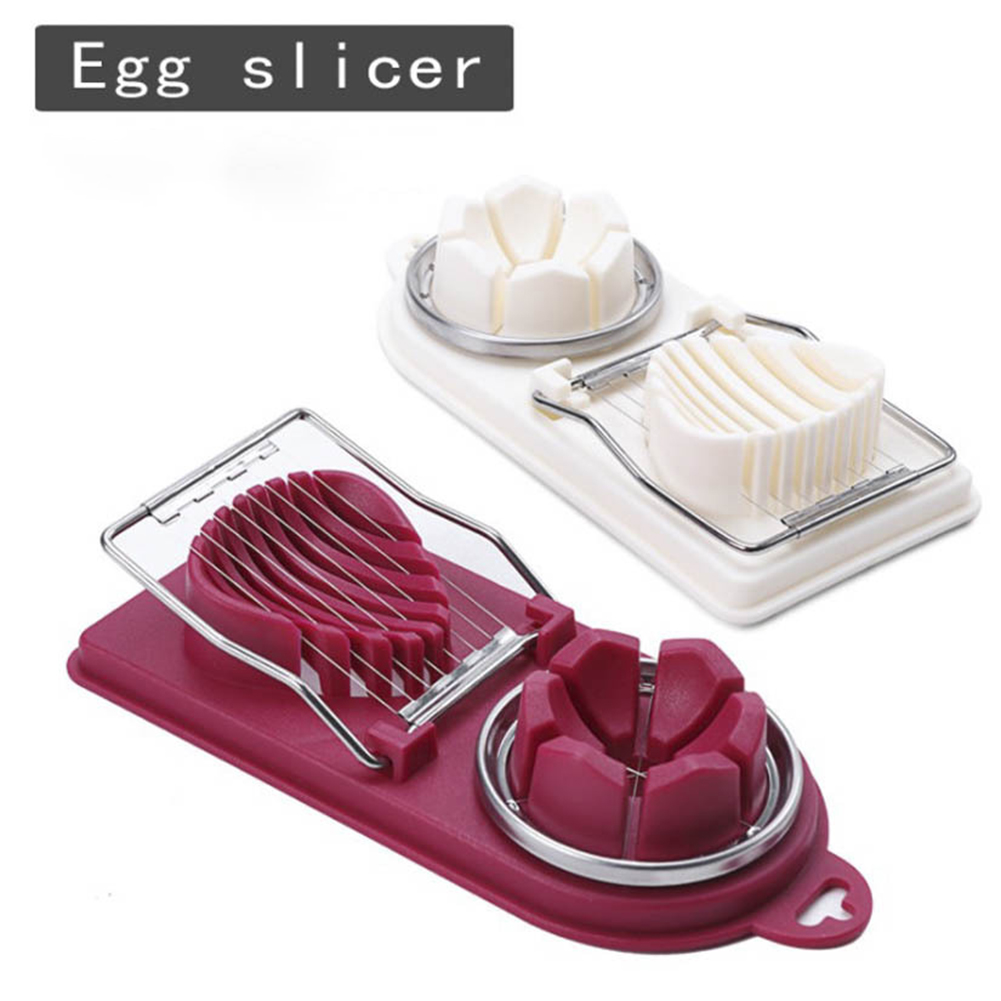Stainless Steel Cut Egg Slicer Egg Splitter Cutter Flower Mold Kitchen Tool