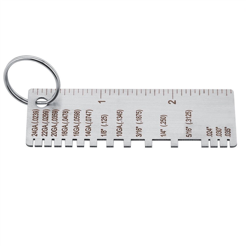 Stainless Steel Gage Sheet Measurement Metal Plate Soldering Wire Gauge Thickness Measuring