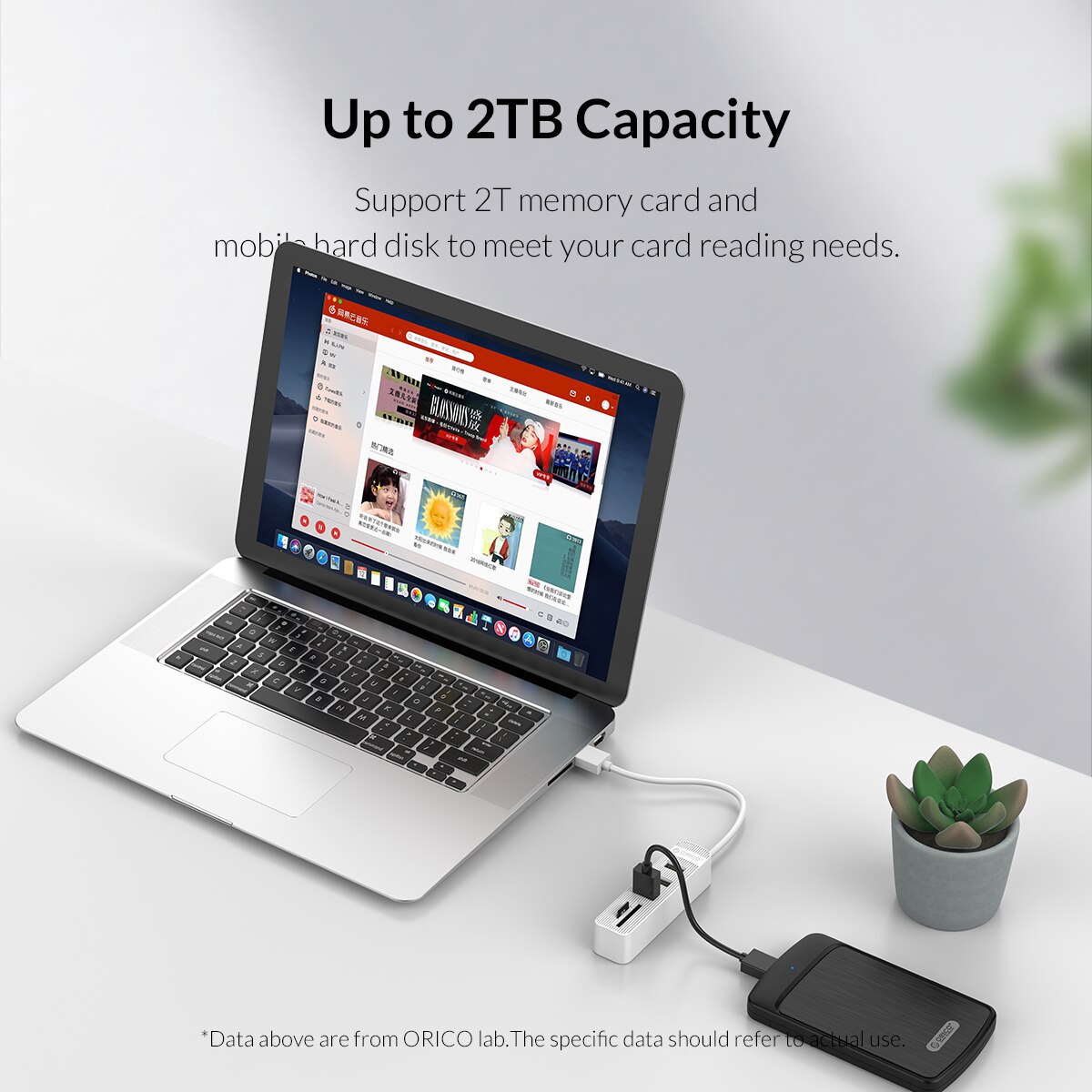 ORICO USB 3.0 Hub 3/6 Port Expander Adapter TF SD Card Reader All In One For PC Computer Accessories