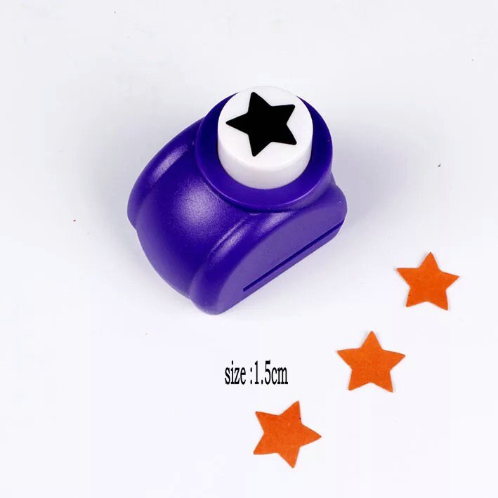 1.5cm-7.0cm five-pointed star shape craft punch paper punches scrapbooking punchers DIY handmade paper cutter EVA foam punch: 1.5cmA