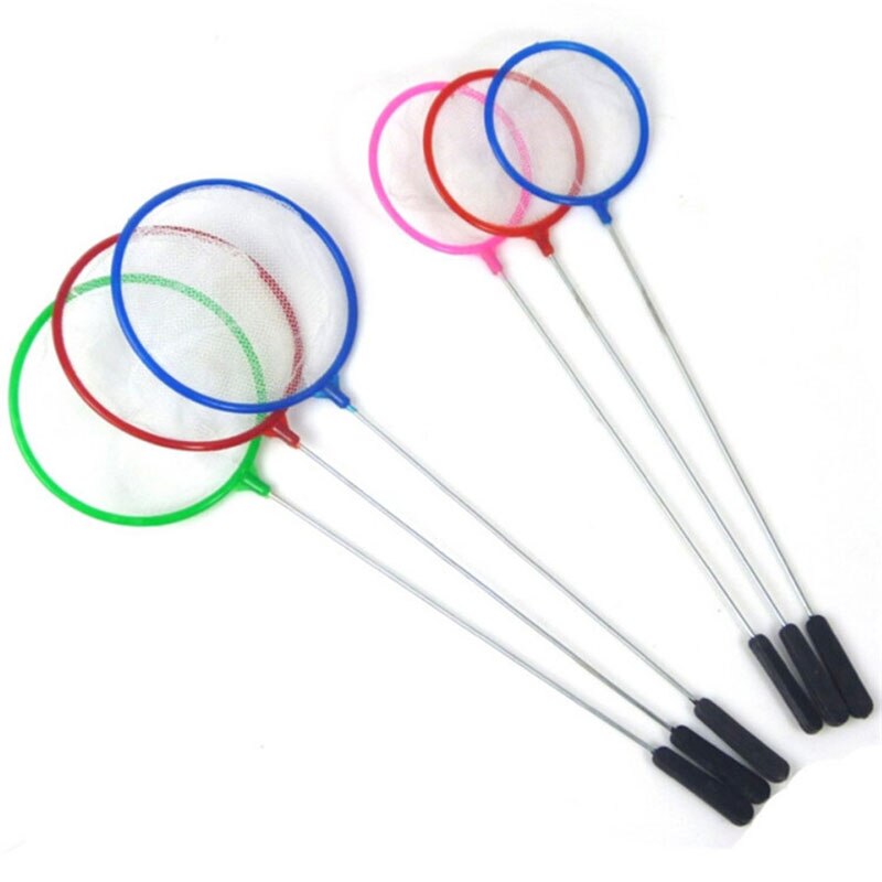 10 stuks pekelgarnalennet met dichte mazen, kleur aquariumvisgereedschap, draagbaar, mini rond visnet, schoonmaakgereedschap voor garnalennetten: Default Title