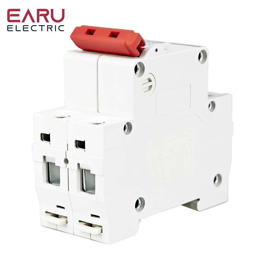 Dc12v 24v 48v 36v mcb accu auto beveiliging mini stroomonderbreker  dz47 dc positieve en negatieve pool beveiligingsschakelaar isolator