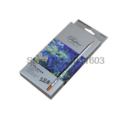 Marco-lápiz de rafia para pintar, lápices de colores profesionales, lapislázuli de Arte Fino, 24, 36, 48 y 72 colores: 24 colors