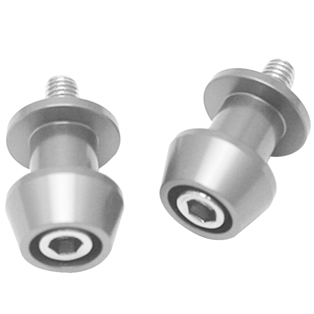 6Mm 8Mm 10 Mm Cnc Billet Achterbrug Spoelen Sliders Stand Schroeven Arm Klossen Auto Accessoires Motorfiets Spoelen Schroef: silver 10mm