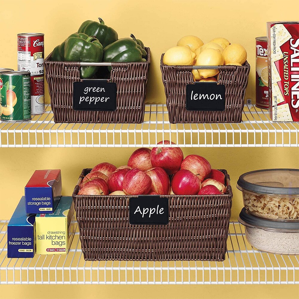 Kitchen Storage Racks Holder Bin Basket Label Metal Sign Hanging Clip Card Display Frame For Bathroom Office Organizer Accessory