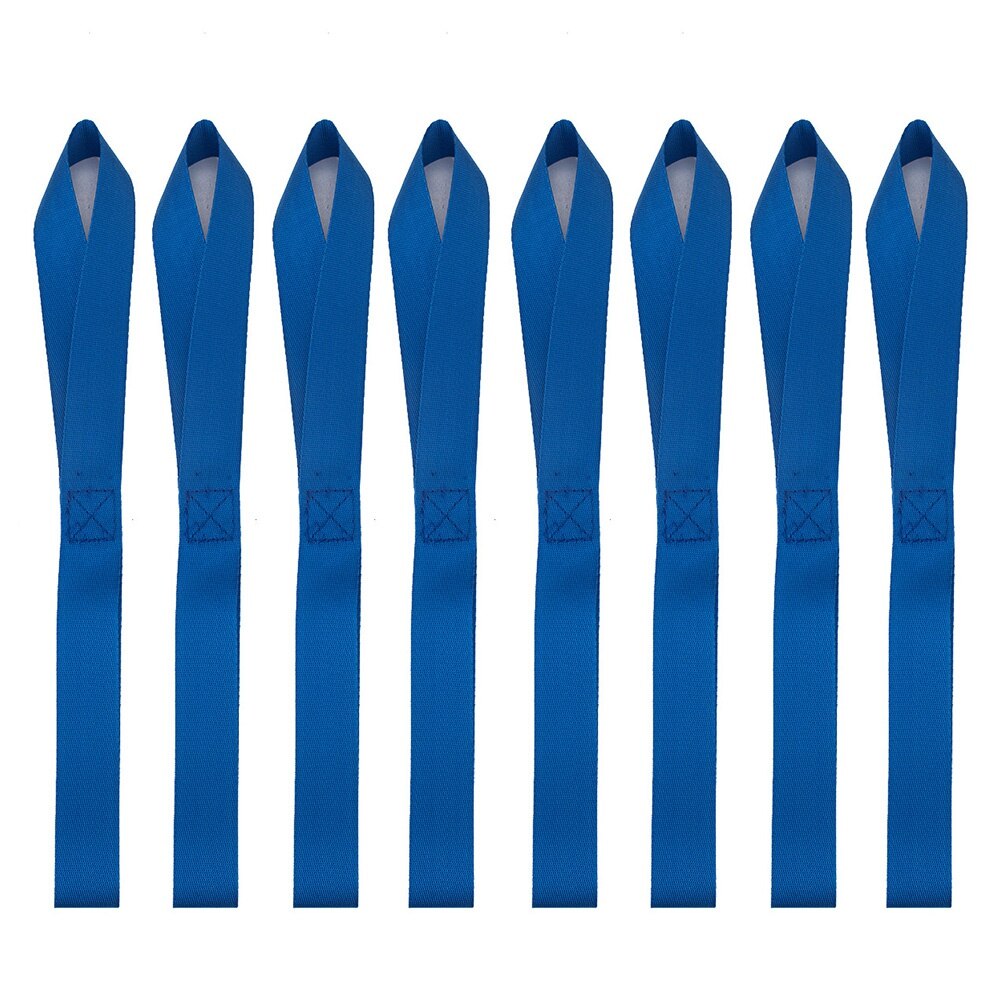 4 pezzi moto legare bagagli fasciatura cinghie morbide corde da traino per auto moto cinghie di trasporto passanti fascia tensionamento cinture: Blu