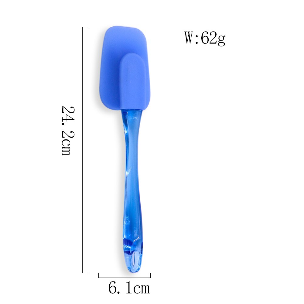 Long Handle Cake Cream Butter Silicone Spatula Mixing Batter Scraper Baking Pastry Tools Set Bakeware Kitchen Accessories: L