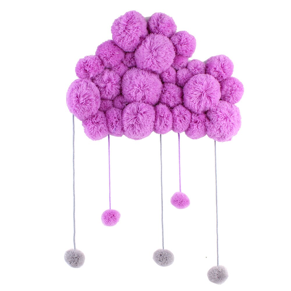 eins Kurze Korallen Plushball Neugeborenen Baby Zimmer Dekor Fotografie Requisiten Baby Schlafzimmer Dekoration Befriedung Spielzeug für Baby Bettwäsche: Violett