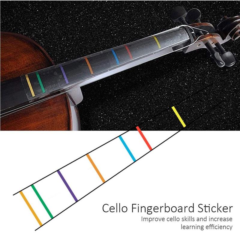 Marqueur de Position pour violoncelle, étiquette autocollante, Guide de pratique pour débutant, aide à se familiariser avec la planche de violoncelle