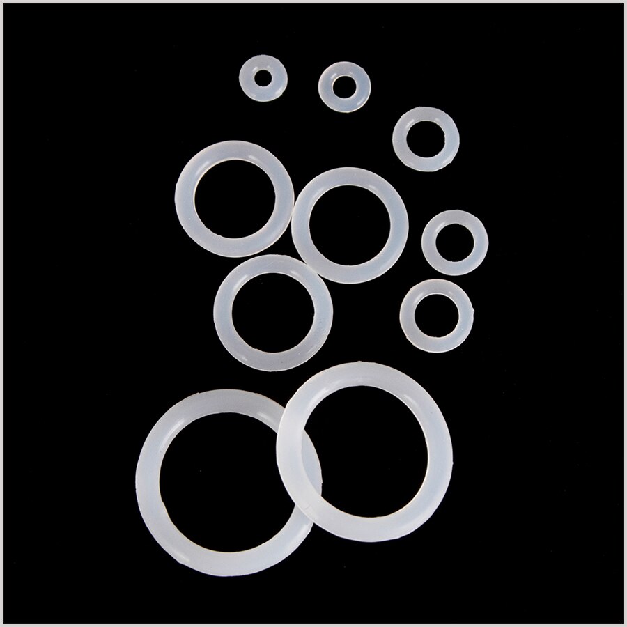 150-225pcs silikonowe VMQ białe uszczelniające o-ringi OD 6mm-35mm CS1mm 1.5mm 1.9mm 2.4mm 3.1mm trwała uszczelka O pierścienie zestaw asortymentowy S5