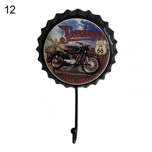 Creatieve Retro Metalen Bierfles Cap Teken Muur Haak Bar Pub Clue Decoratie: 12