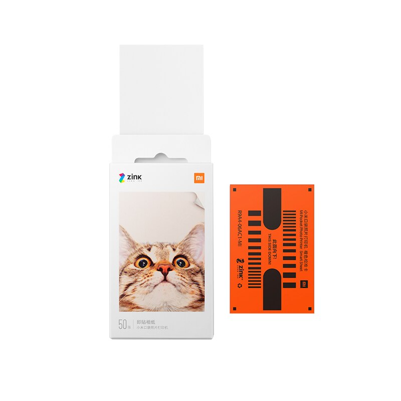 Printer Xiaomi Zink Pocket Printer Papier Zelfklevend Photo Print Lakens Xiaomi 3-Inch Mini Pocket Photo papier