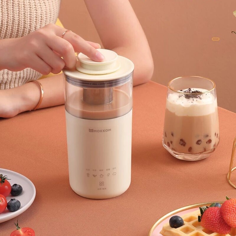 5 in 1 Electric Coffee Maker Multifunction Portable Milk Tea Machine 350ml Frother Automatic Tea Maker DIY Milk Tea Office