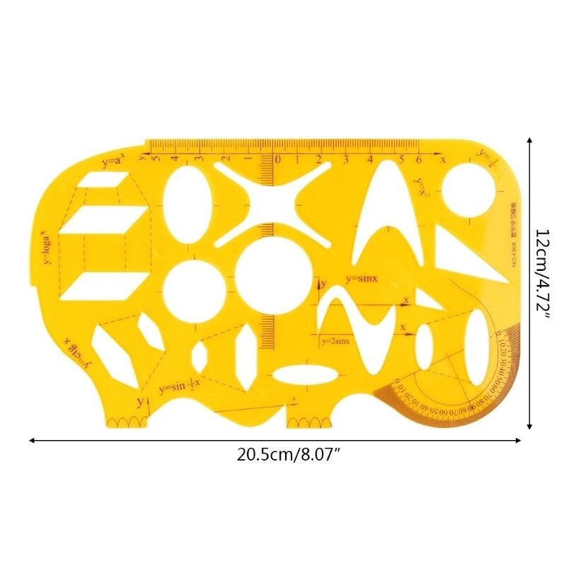 XRHYY Flow Chart Symbol Drafting Template Ruler Stencil Measuring Tool Student School Product Kit Lab&amp;Scientific Supplies: 4368