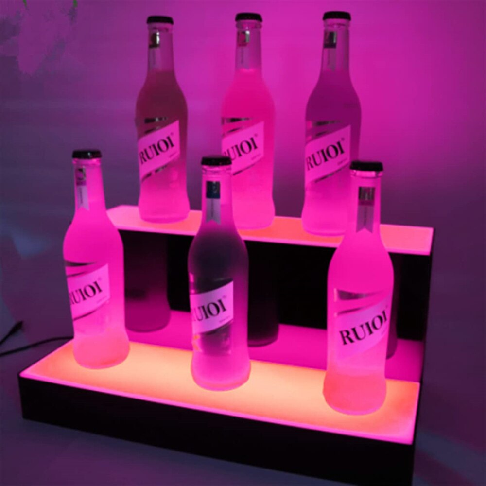 5 stücke einstellen führte leuchtende Untersetzer leuchten Glas Trink flasche Tasse matt für Partys Hochzeiten Bar Weihnachten Heimat Kneipe