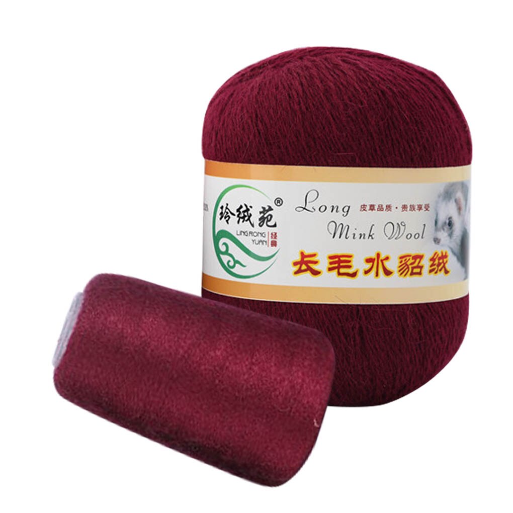 Morbida Lana di Visone sentiero E Filati A Mano a maglia di Lusso Lungo-di lana Cachemire Lavorato A Maglia uncinetto sentiero E Filati per L'autunno: 6