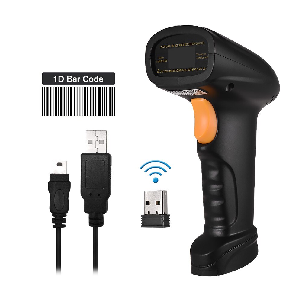 Aibecy 2.4G Draadloze Сканер Штрих Кодов Сканер Штрихкода Handheld Barcode Scanner 1D/2D/Qr Code Scanner Usb wired Barcode Reader: W910