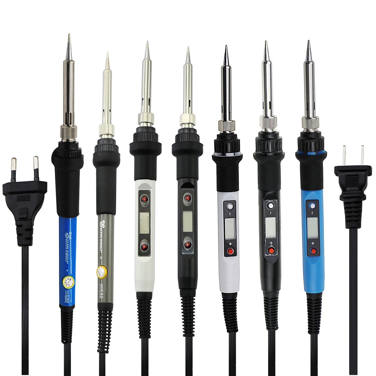 60W Temperatur Einstellbar Elektrische Lötkolben 110V 220V 80W Digital Display Solder Stift Schweißen Reparatur Werkzeuge