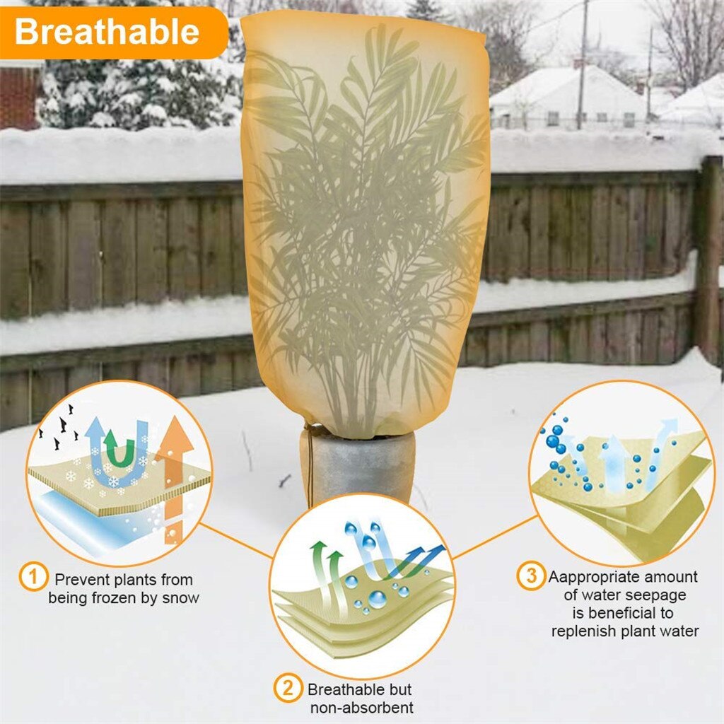 Useful Plant Cover Warm Cover Tree Shrub Plant Protecting Bag Frost Protection Yard Garden Decor Winter Protection Against Cold