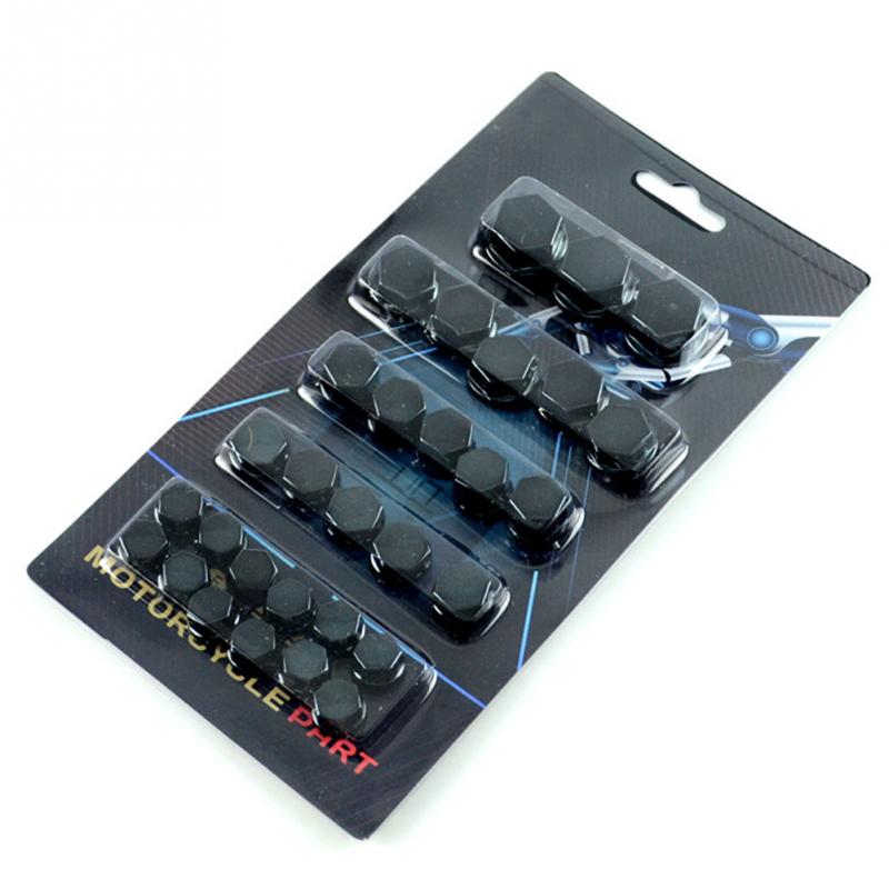 Tapas de tornillo decorativas galvanizadas para motocicleta Yamaha, accesorios para motos, 30 Uds.: Black