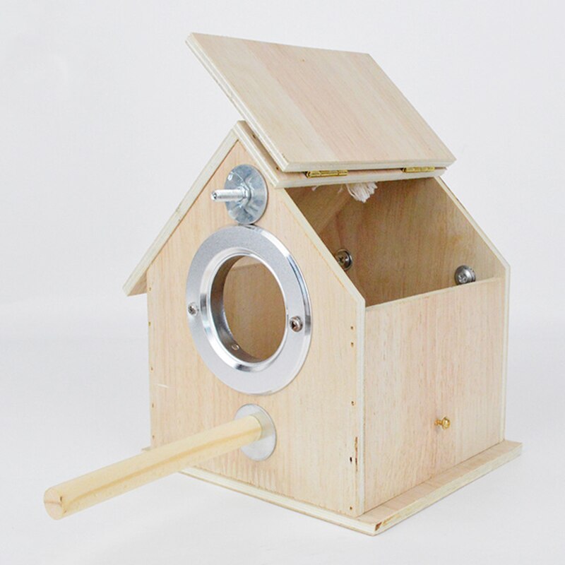 Bird's Nest Parrot Breeding Box Outdoor Breeding Box Bird Garden Shelter Perch Residence