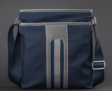 Moderna casual män tyg portfölj enkla trendiga studenter college axelväska bolso utsökta arbetsväskor bolso hombre  c109: Blå
