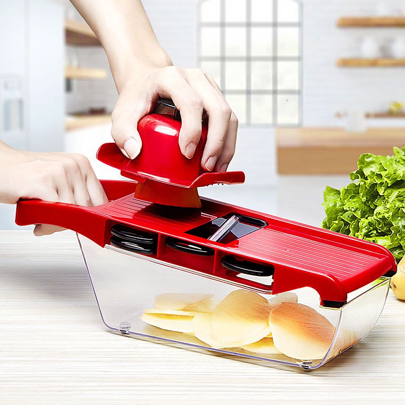 Groentesnijder Multifunctionele Handleiding Plantaardige Spiral Slicer Chopper Slicer Kaasrasp Slimme Cutter Kitchen Tools: as show