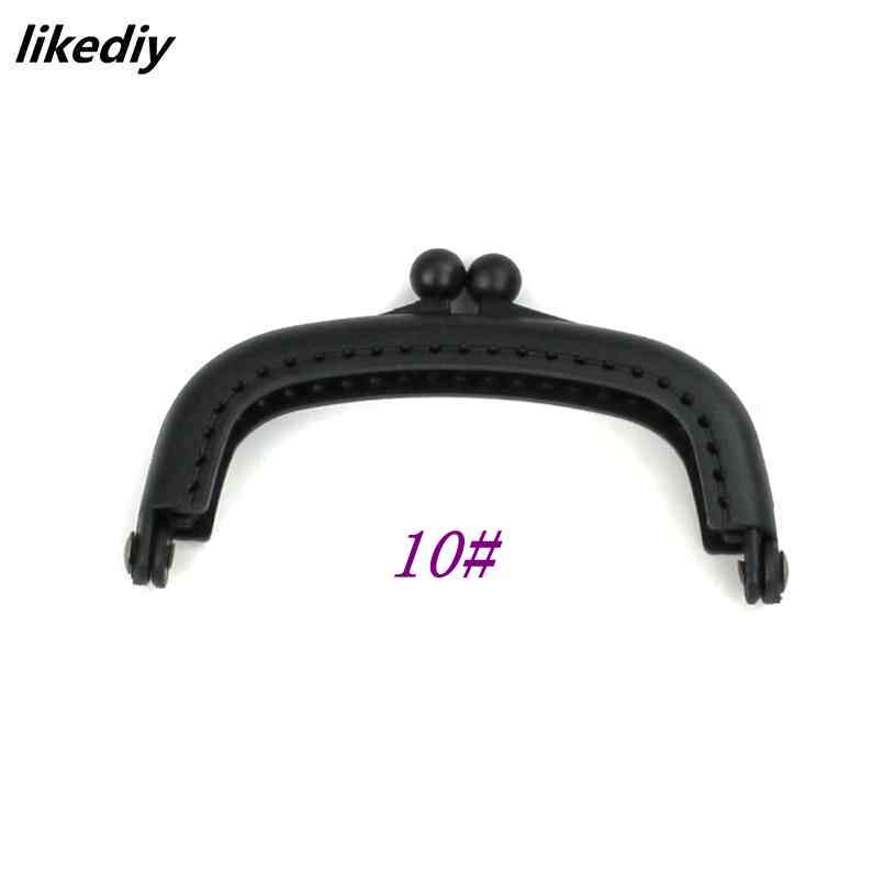 10 Pcs/Lot 8.5 CM Candy Color Arc Resin Plastic Purse Frame With Hole Kiss Clasp Lock DIY Bag Accessories