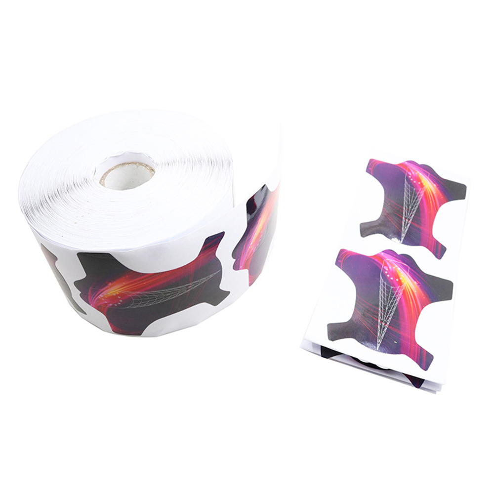 100pcs Nail Form Sticker Nail Art Tip Nail Extension Guide Self-Adhesive Form