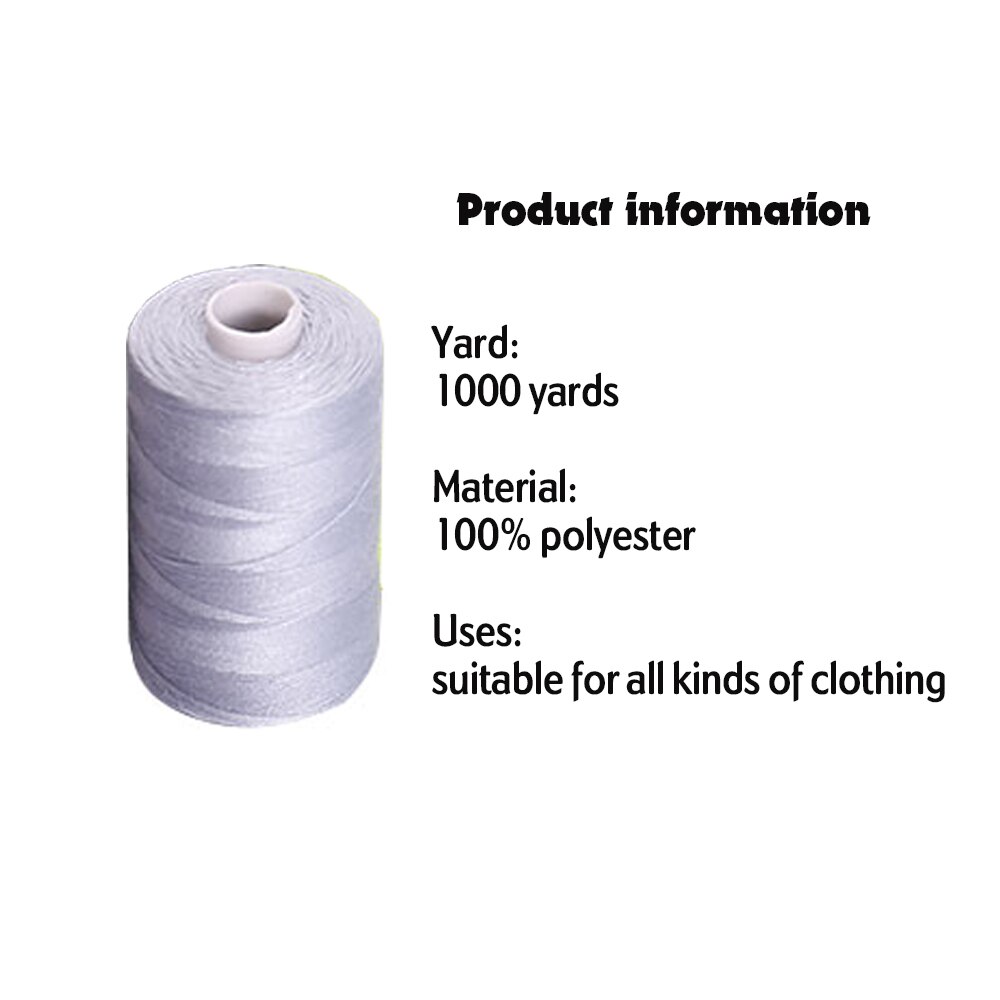 1000 Yards Naaigaren Polyester Soort Handleiding Borduurwerk Set Sterk En Duurzaam Voor Machines Quilten Accessoires Stitch