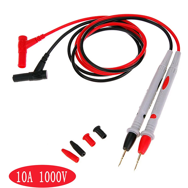 Multimeter Meetsnoeren Universele Kabel AC DC 1000 V 20A 10A CAT III Meetsondes Pen voor Multi-Meter tester Draad Tips: Goud