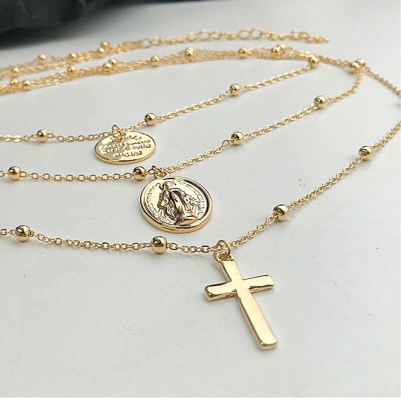 Halskæde til kvinder halskæde kæde vedhæng guld sølv guld smykker halskæder krucifiks kristen ornament bryllup valentines