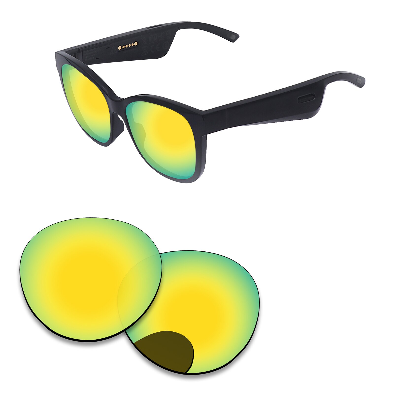 Alphax – verres de remplacement pour lunettes de soleil, polarisées, pour Bose Rondo S/M, Options multiples