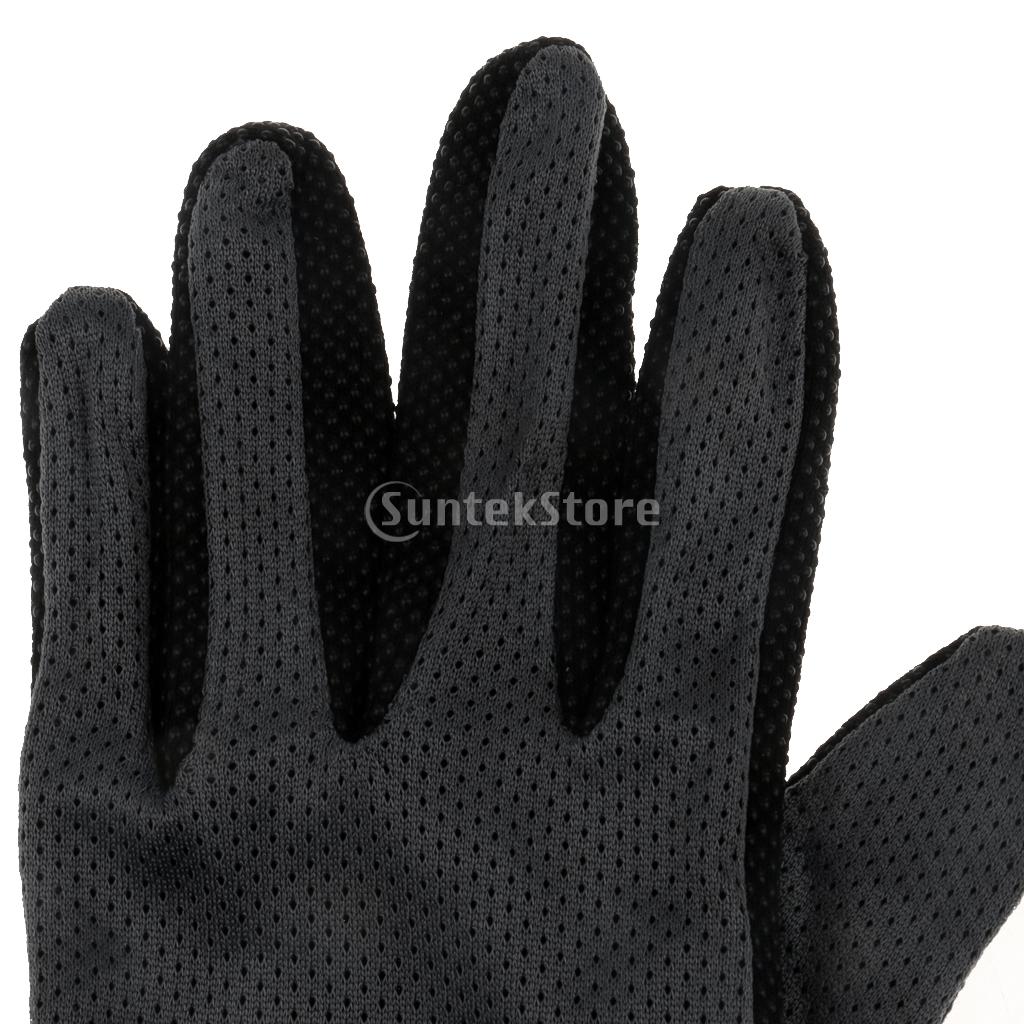 Guantes de agarre de equitación negros S guantes ecuestres de competición de Palma espinilla estirable
